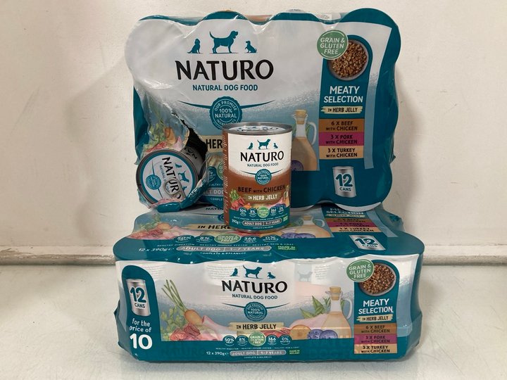 Lot 1133  
            Marchington SR10 - Parcel Delivery Only 

                
2 X NATURO 12PK MEATY SELECTION CANS OF PET FOOD - BBE 10/27: LOCATION - DR15