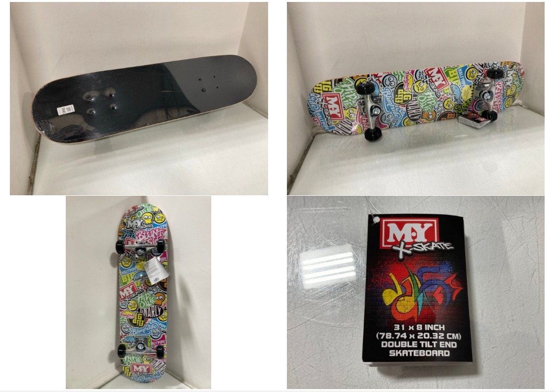 Lot 1141  
            Marchington SR10 - Parcel Delivery Only 

                
MY X-SKATE DOUBLE TILT END GRAFFITI SKATEBOARD: LOCATION - DR15