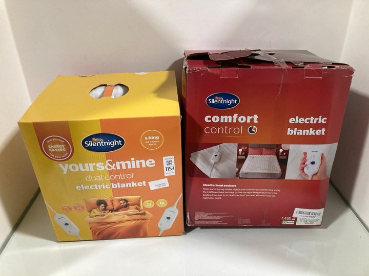Lot 1153  
            Marchington SR10 - Parcel Delivery Only 

                
SILENTNIGHT COMFORT CONTROL ELECTRIC BLANKET TO INCLUDE SILENTNIGHT YOURS&MINE DU...