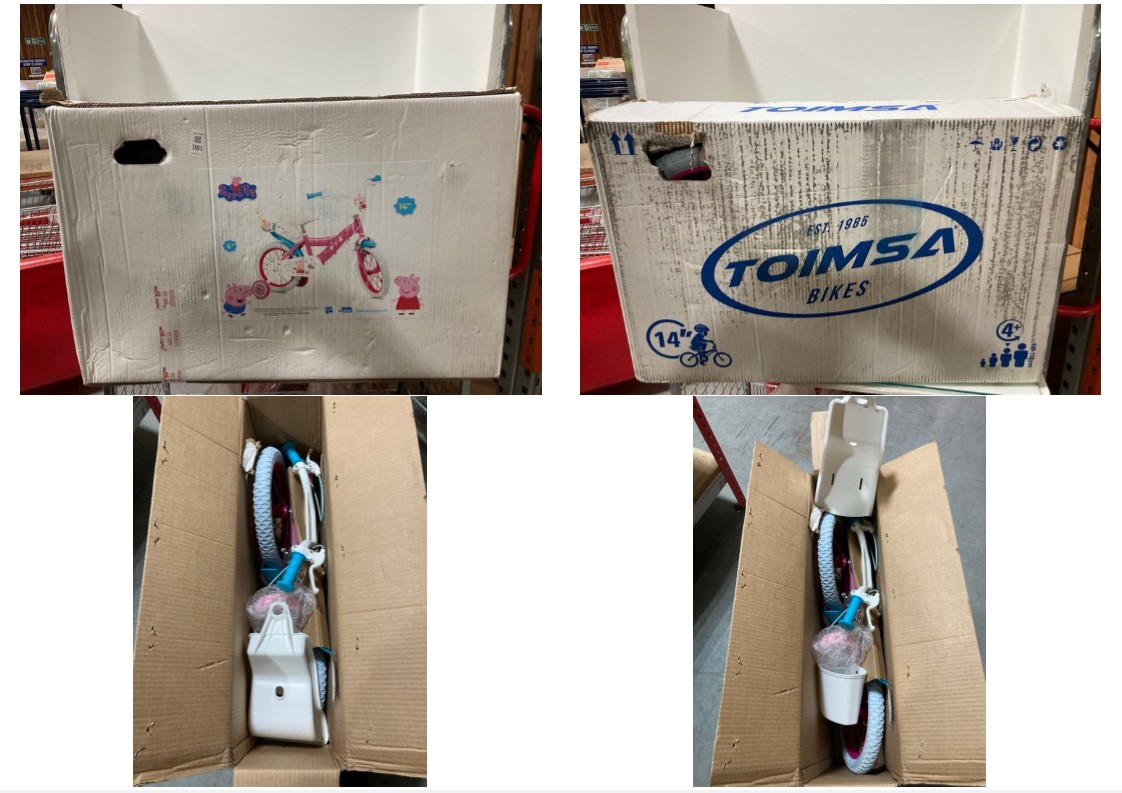 Lot 1181  
            Marchington SR10 - Parcel Delivery Only 

                
TOIMSA CHILDRENS PEPPA PIG BICYCLE: LOCATION - DR6