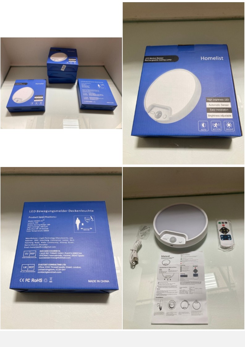 Lot 1185  
            Marchington SR10 - Parcel Delivery Only 

                
5 X HOMELIST LED MOTION SENSOR RECHARGEABLE CEILING LAMPS: LOCATION - DR5
