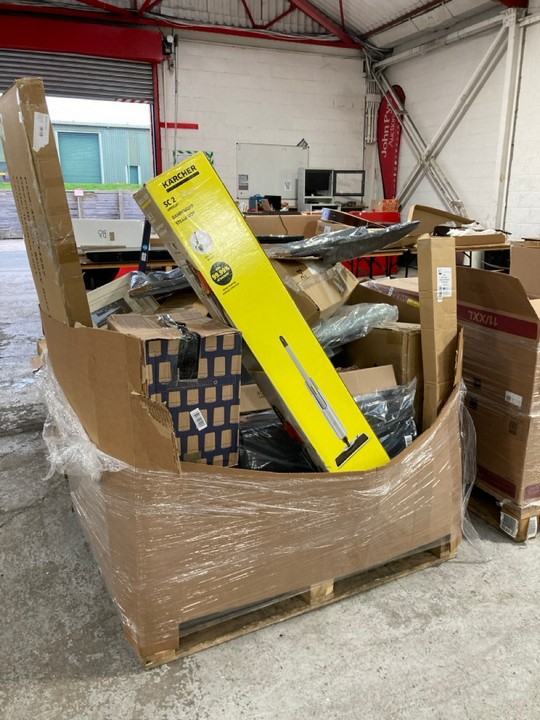 Lot 106  
            Marchington SR17 - Delivery or Collection 

                
PALLET OF ASSORTED HOUSEHOLD ITEMS TO INCLUDE KARCHER SC 2 STEAM MOP: LOCATION - ...