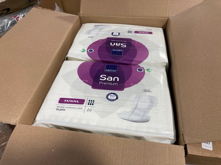 Lot 107  
            Marchington SR17 - Delivery or Collection 

                
PALLET OF ABENA SAN PREMIUM BLADDER PROTECTION 16 PACKS: LOCATION - A1 (KERBSIDE ... - Image 2