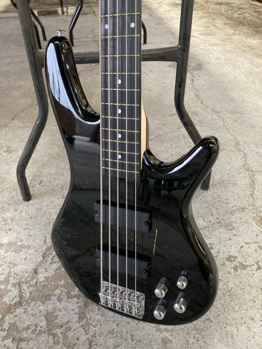 Lot 108  
            Marchington SR17 - Delivery or Collection 

                
IBANEZ ELECTRIC 5-STRING BASS GUITAR IN BLACK - MODEL NO. GSR205 BK ORIGINAL RRP ... - Image 2