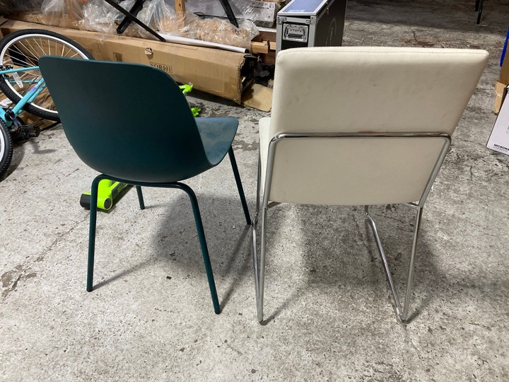 Lot 110  
            Marchington SR17 - Delivery or Collection 

                
KIRKBY WHITE FAUX LEATHER DINING CHAIR. W49 X D55 X H88 CM SEAT HEIGHT 46CM TO IN... - Image 2