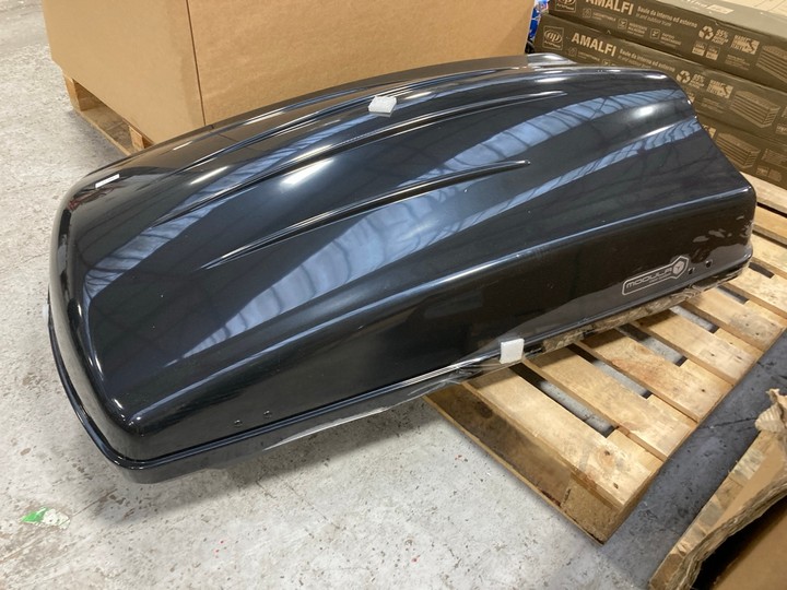 Lot 12  
            Marchington SR17 - Delivery or Collection 

                
MODULA CIAO 340L GLOSSY BLACK ROOF BOX - ORIGINAL RRP - £200: LOCATION - A4 - Image 2