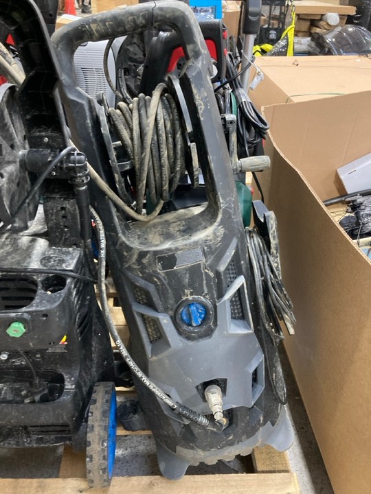 Lot 152  
            Marchington SR17 - Delivery or Collection 

                
PALLET OF ASSORTED PRESSURE WASHERS TO INCLUDE ADVANCED PW50 PRESSURE WASHER: LOC... - Image 2