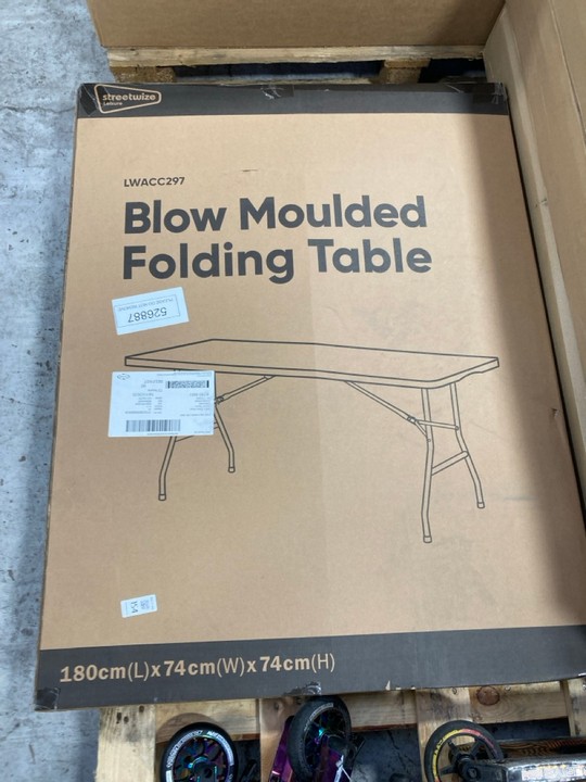 Lot 154  
            Marchington SR17 - Delivery or Collection 

                
PALLET OF ASSORTED ITEMS TO INCLUDE STREETWIZE BLOW MOULDED FOLDING TABLE: LOCATI... - Image 2