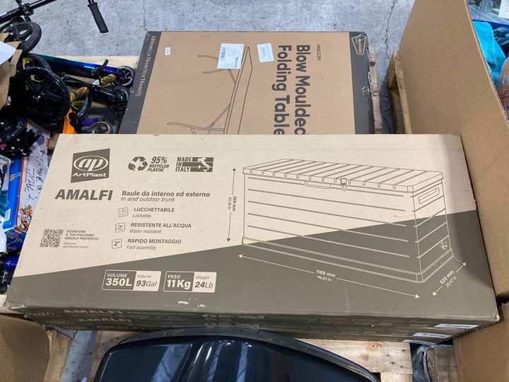 Lot 154  
            Marchington SR17 - Delivery or Collection 

                
PALLET OF ASSORTED ITEMS TO INCLUDE STREETWIZE BLOW MOULDED FOLDING TABLE: LOCATI... - Image 3