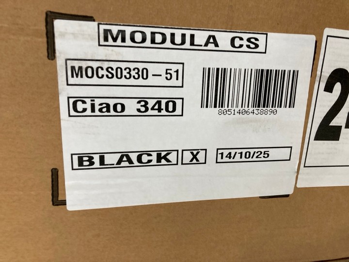 Lot 157  
            Marchington SR17 - Delivery or Collection 

                
MODULA CIAO 340L GLOSSY BLACK ROOF BOX - ORIGINAL RRP - £200: LOCATION - A4 - Image 4