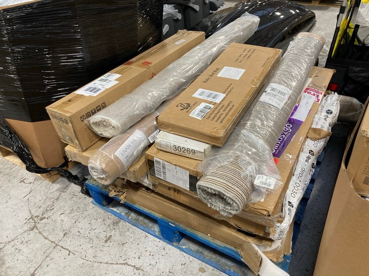Lot 165  
            Marchington SR17 - Delivery or Collection 

                
PALLET OF ASSORTED HOMEWARE ITEMS TO INCLUDE FOLDABLE PLATFORM SINGLE BED FRAME: ... - Image 2