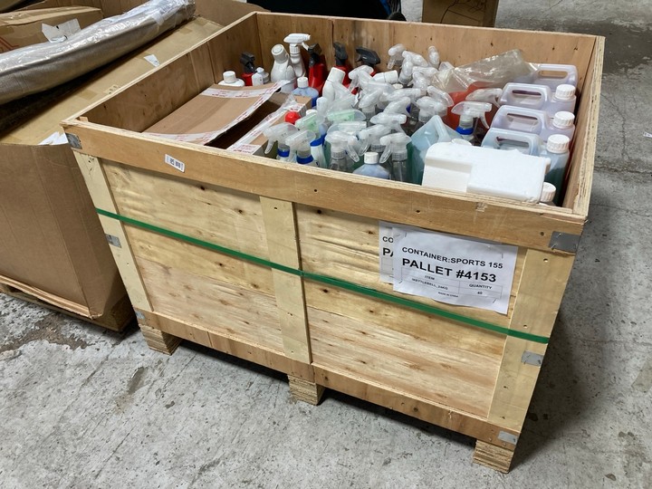Lot 167  
            Marchington SR17 - Collection 

                
(COLLECTION ONLY) PALLET OF ASSORTED HOME CHEMICALS TO INCLUDE ACIDIC TOILET CLEA...