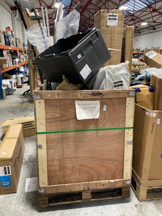 Lot 169  
            Marchington SR17 - Delivery or Collection 

                
PALLET OF ASSORTED ITEMS TO INCLUDE VAUNT 3 X 3M GAZEBO FRAME: LOCATION - A4 (KER...