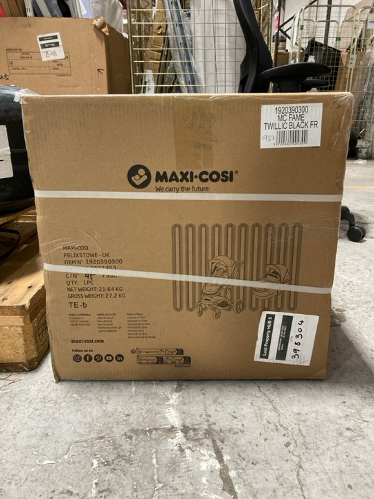 Lot 186  
            Marchington SR17 - Delivery or Collection 

                
MAXI COSI FAME STROLLER IN TWILIGHT BLACK - ORIGINAL RRP £929: LOCATION - A4