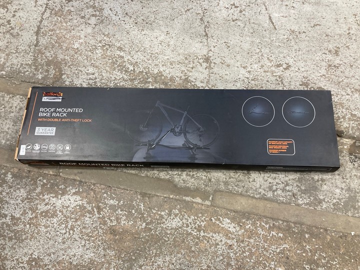 Lot 18  
            Marchington SR17 - Delivery or Collection 

                
ADVANCED ROOF MOUNTED BIKE RACK WITH DOUBLE ANTI THEFT LOCK - ORIGINAL RRP - £100...
