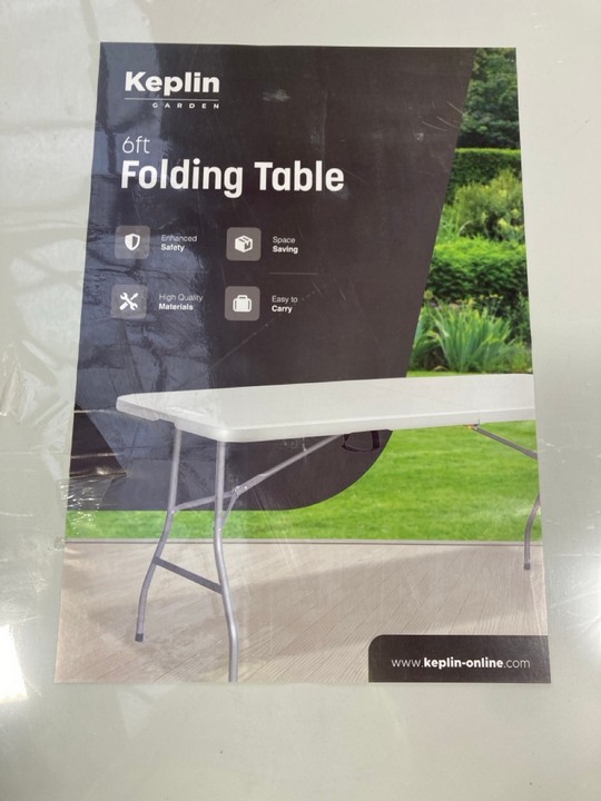 Lot 193  
            Marchington SR17 - Delivery or Collection 

                
PALLET OF ASSORTED ITEMS TO INCLUDE KEPLIN GARDEN 6FT FOLDING TABLE: LOCATION - A... - Image 2