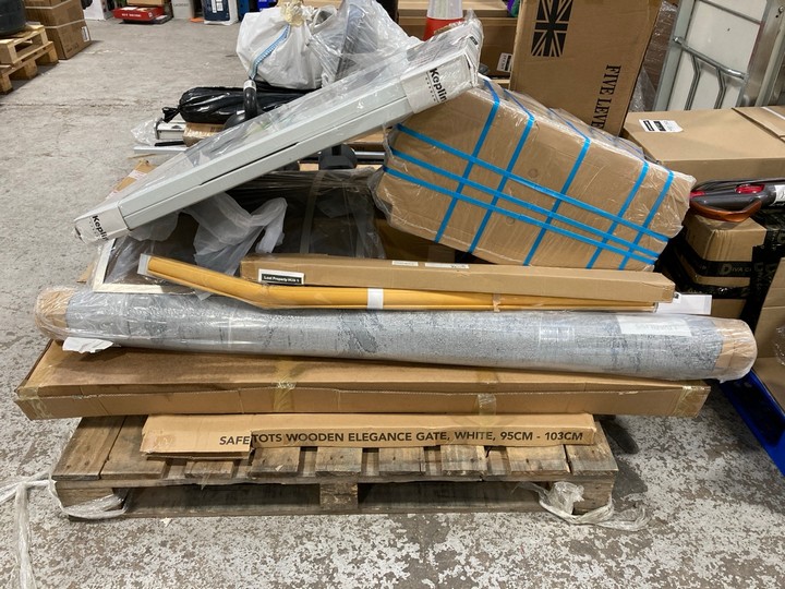 Lot 193  
            Marchington SR17 - Delivery or Collection 

                
PALLET OF ASSORTED ITEMS TO INCLUDE KEPLIN GARDEN 6FT FOLDING TABLE: LOCATION - A... - Image 3