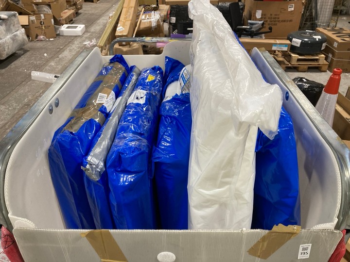 Lot 195  
            Marchington SR17 - Delivery or Collection 

                
CAGE OF ASSORTED COT BED MATTRESSES (CAGE NOT INCLUDED): LOCATION - A4 - Image 2