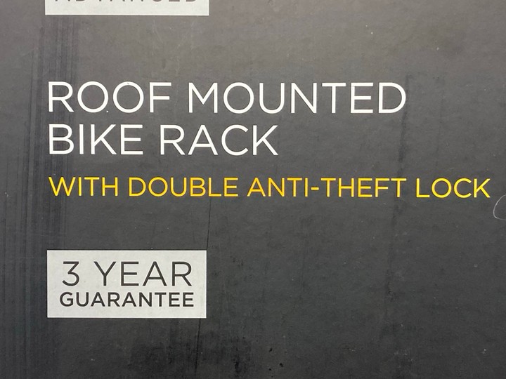 Lot 20  
            Marchington SR17 - Delivery or Collection 

                
ADVANCED ROOF MOUNTED BIKE RACK WITH DOUBLE ANTI THEFT LOCK - ORIGINAL RRP - £100... - Image 4