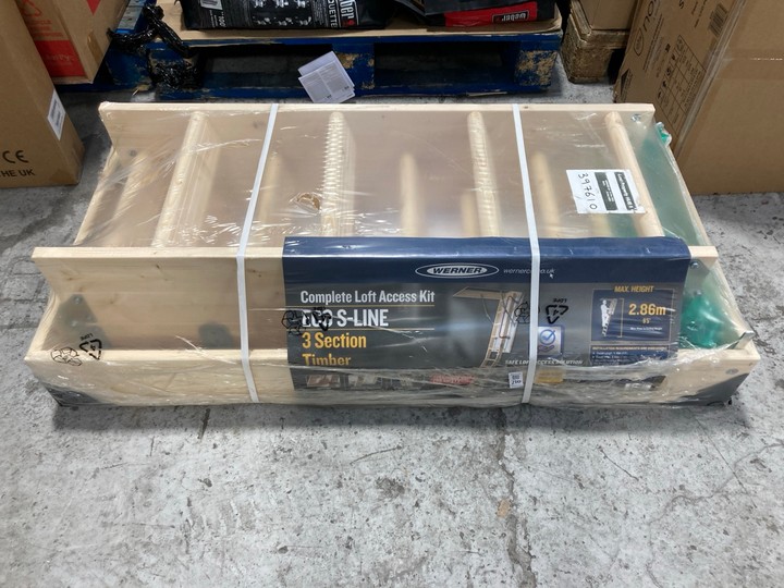 Lot 210  
            Marchington SR17 - Delivery or Collection 

                
WERNER 3 SECTION TIMBER COMPLETE LOFT ACCESS KIT: LOCATION - A5