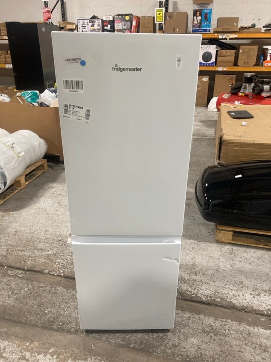Lot 21  
            Marchington SR17 - Delivery or Collection 

                
FRIDGEMASTER FREESTANDING FRIDGE FREEZER MODEL : MC50175A - ORIGINAL RRP - £209: ...