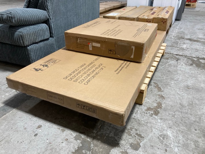 Lot 225  
            Marchington SR17 - Delivery or Collection 

                
HALLOWOOD FURNITURE 180CM DINING TABLE IN OAK AND BLACK FINISH: LOCATION - A6 - Image 3