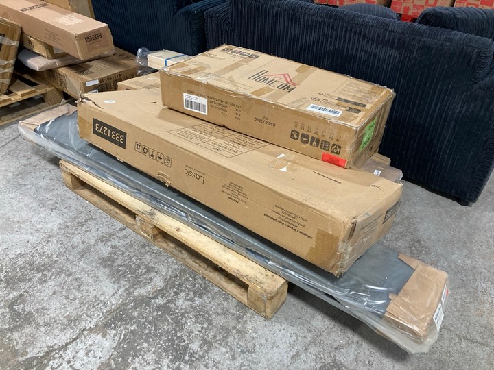 Lot 252  
            Marchington SR17 - Delivery or Collection 

                
PALLET OF ASSORTED FURNITURE COMPONENTS TO INCLUDE LASSIC ARLINGTON 1DRW/3DR SIDE...