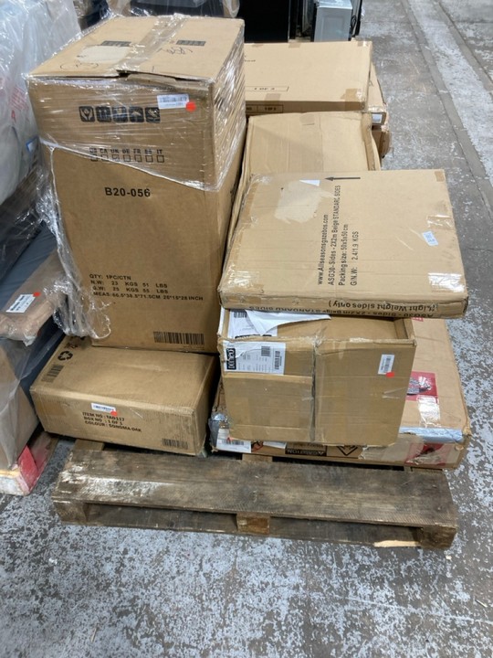 Lot 268  
            Marchington SR17 - Delivery or Collection 

                
PALLET OF ASSORTED HOUSEHOLD ITEMS TO INCLUDE DORMEO SINGLE ROLL UP MATTRESS: LOC...