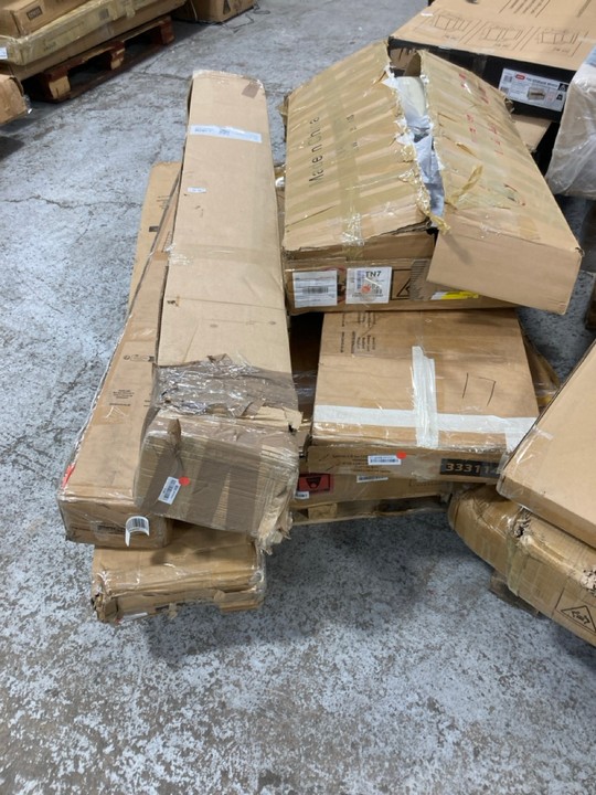 Lot 283  
            Marchington SR17 - Delivery or Collection 

                
PALLET OF ASSORTED FURNITURE ITEMS TO INCLUDE COSMO 2 DOOR LED 160CM TV UNIT IN W... - Image 3