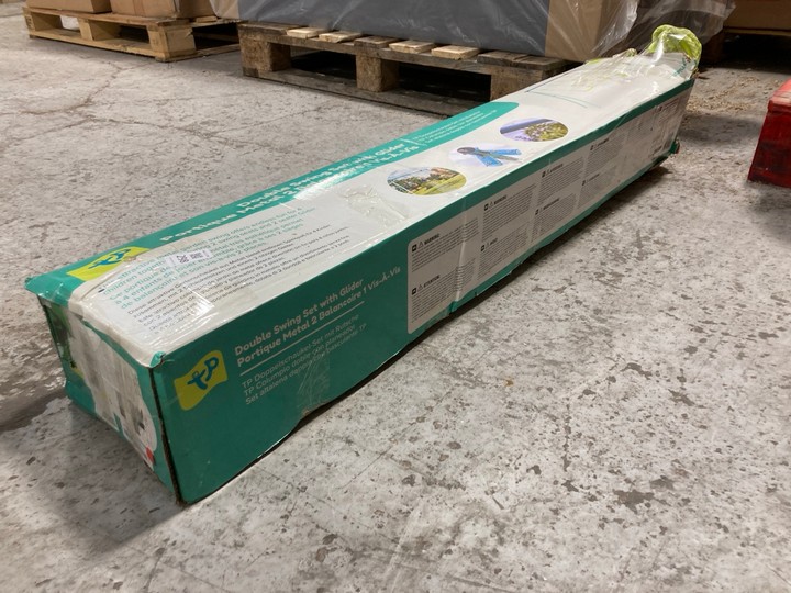 Lot 298  
            Marchington SR17 - Delivery or Collection 

                
TP TOYS DOUBLE SWING SET WITH GLIDER: LOCATION - B7 - Image 3