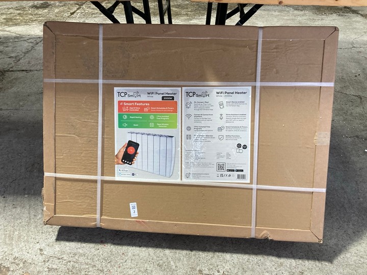 Lot 2  
            Marchington SR17 - Delivery or Collection 

                
TCP SMART WIFI PANEL HEATER IN WHITE 2000W - ORIGINAL RRP - £148: LOCATION - A1T