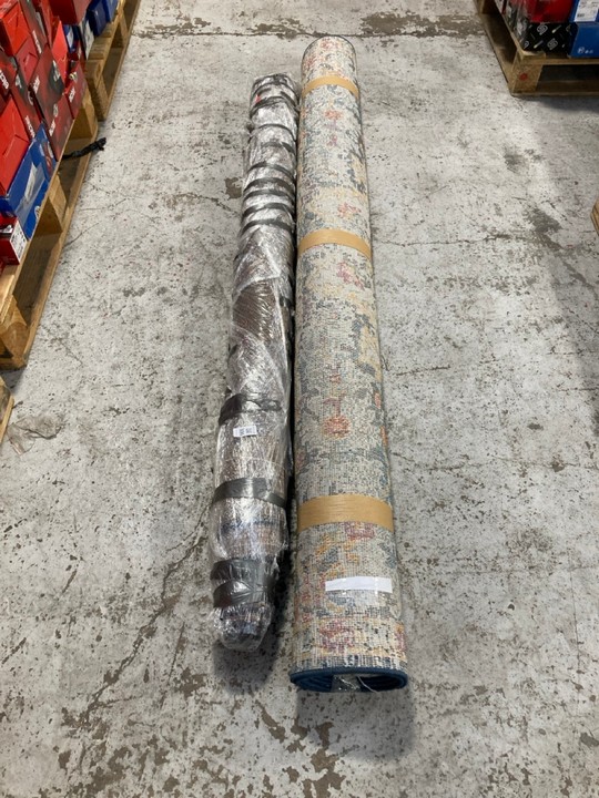 Lot 306  
            Marchington SR17 - Delivery or Collection 

                
2 X ASSORTED RUGS TO INCLUDE LARGE RECTANGULAR RUG IN FLOWER PATCH: LOCATION - B7