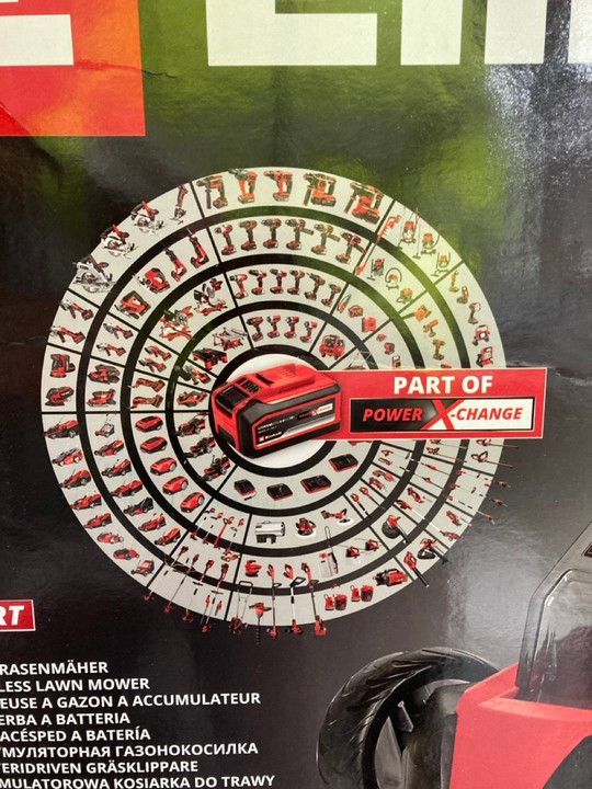 Lot 323  
            Marchington SR17 - Delivery or Collection 

                
EINHELL EXPERT CORDLESS LAWNMOWER: LOCATION - BR9 - Image 2