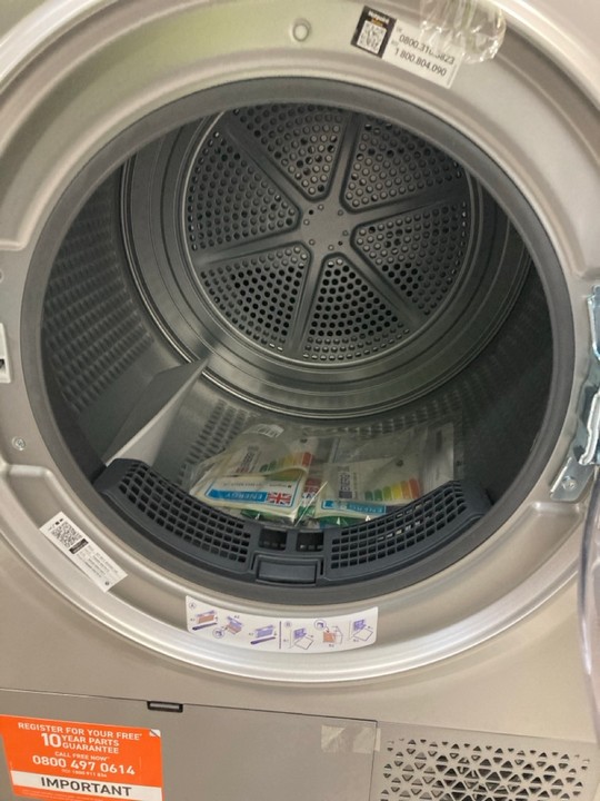 Lot 42  
            Marchington SR17 - Delivery or Collection 

                
HOTPOINT FREESTANDING 9KG TUMBLE DRYER MODEL : NTM1192SSK - ORIGINAL RRP - £499: ... - Image 2