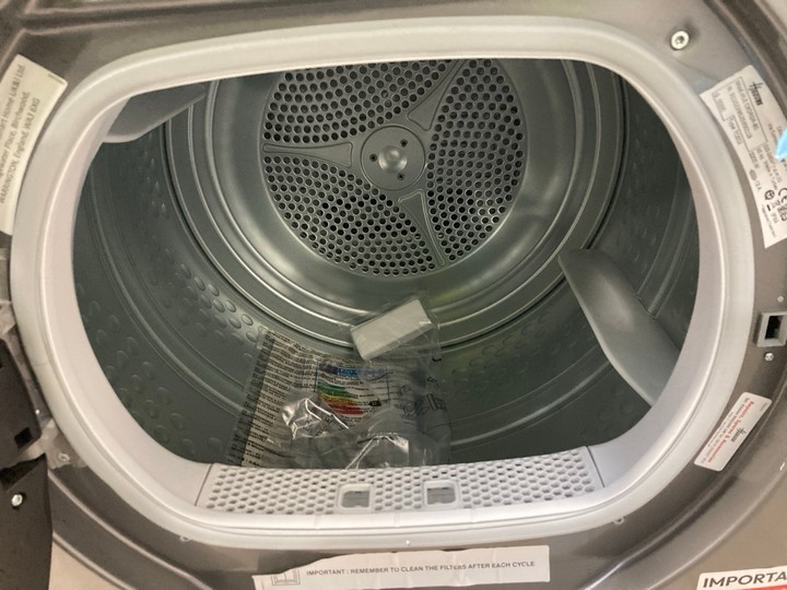 Lot 43  
            Marchington SR17 - Delivery or Collection 

                
HOOVER 9KG CONDENSER TUMBLE DRYER MODEL : HLEC9DRGR-80 - ORIGINAL RRP - £329: LOC... - Image 2