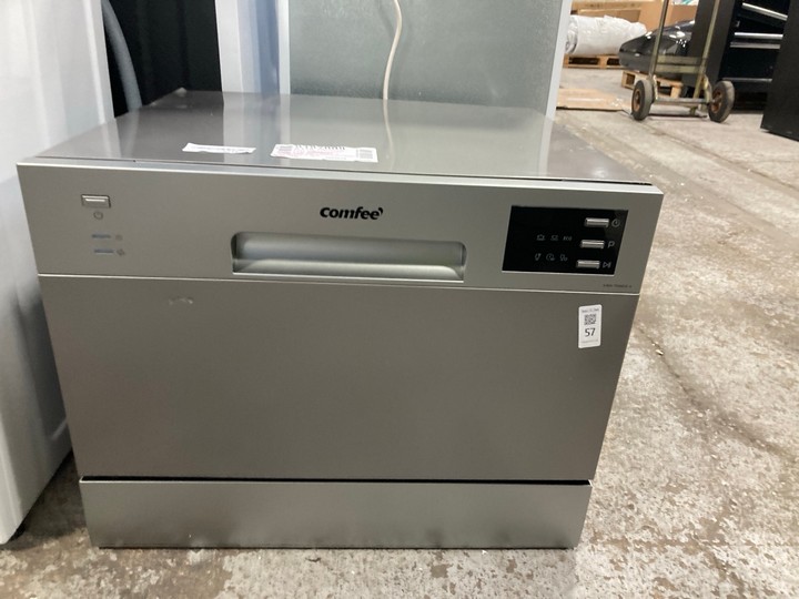 Lot 57  
            Marchington SR17 - Delivery or Collection 

                
COMFEE TABLE TOP DISHWASHER MODEL :KWH-TD602-S - ORIGINAL RRP - £219: LOCATION - B3
