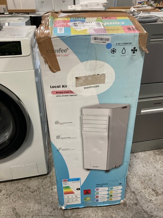 Lot 61  
            Marchington SR17 - Delivery or Collection 

                
COMFEE LOCAL AIR CONDITIONER BREEZY COOL PRO 7000 BTU/H 2.0KW: LOCATION - B3