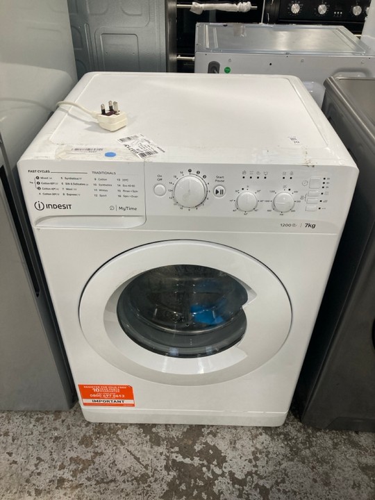 Lot 70  
            Marchington SR17 - Delivery or Collection 

                
INDESIT 7KG FREESTANDING WASHING MACHINE MODEL : MTWC71252WUK - ORIGINAL RRP - £2...