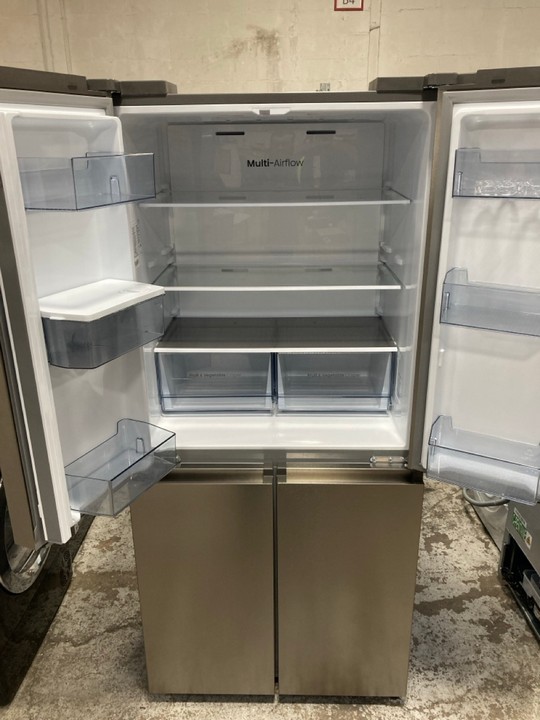 Lot 72  
            Marchington SR17 - Delivery or Collection 

                
HISENSE 482L NO FROST AMERICAN FRIDGE FREEZER MODEL : RQ5P470SMIE - ORIGINAL RRP ... - Image 2