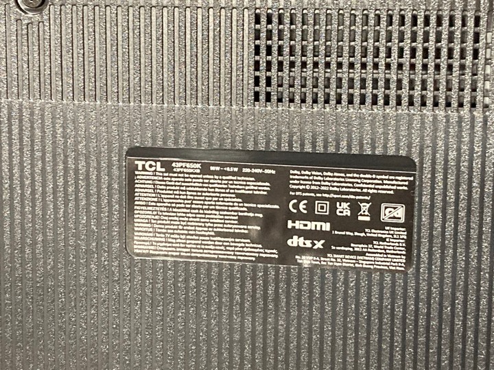 Lot 7  
            Marchington SR17 - Delivery or Collection 

                
TCL 43" LED 4K HDR SMART FIRE TV MODEL : 43PF650K - ORIGINAL RRP - £249: LOCATION... - Image 3