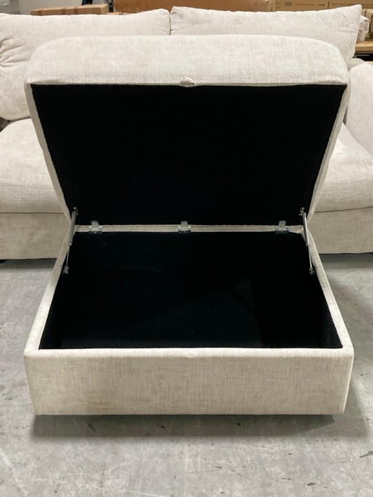 Lot 100  
            Marchington SR10 - Delivery or Collection 

                
OAK FURNITURELAND MALVERN 3 SEATER MODULAR CHAISE END CORNER SOFA IN BEIGE FABRIC...