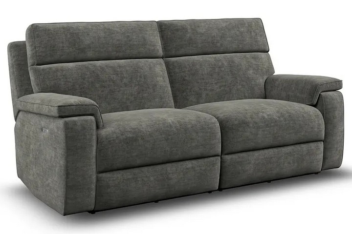 Lot 101  
            Marchington SR10 - Delivery or Collection 

                
OAK FURNITURELAND SELBY 3 SEATER POWER RECLINER SOFA IN PLUSH CHARCOAL FABRIC - O...