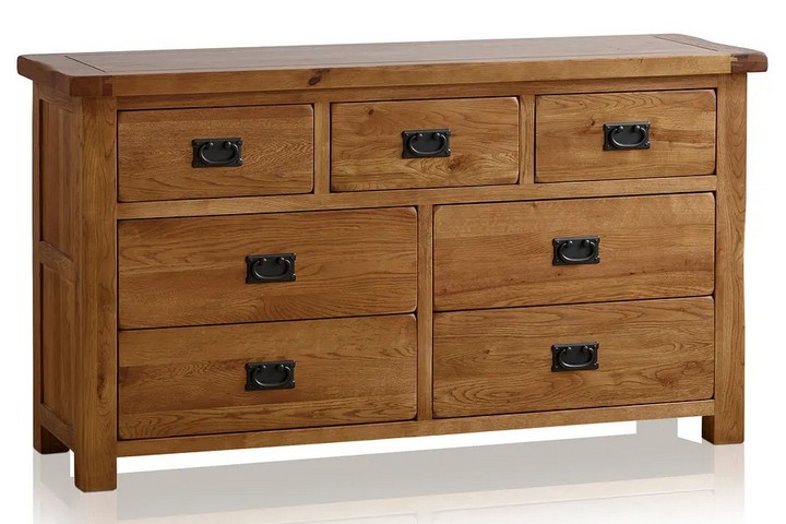 Lot 102  
            Marchington SR10 - Delivery or Collection 

                
OAK FURNITURELAND ORIGINAL RUSTIC SOLID OAK 3+4 CHEST OF DRAWERS - ORIGINAL RRP £...