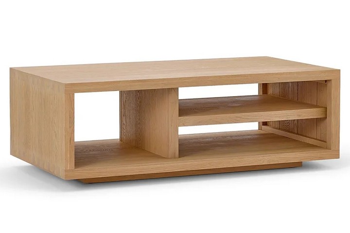 Lot 114  
            Marchington SR10 - Delivery or Collection 

                
OAK FURNITURELAND HIGHWORTH STORAGE COFFEE TABLE IN NATURAL SOLID OAK FINISH - OR...