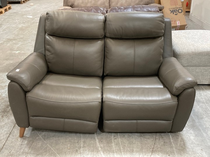 Lot 116  
            Marchington SR10 - Delivery or Collection 

                
OAK FURNITURELAND BRUNEL 2 SEATER RECLINER SOFA WITH ADJUSTABLE POWER HEADREST AN...