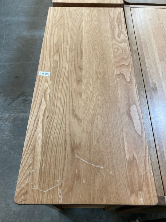 Lot 11  
            Marchington SR10 - Delivery or Collection 

                
OAK FURNITURELAND GREENWICH NATURAL SOLID OAK SHOE STORAGE CABINET - ORIGINAL RRP...