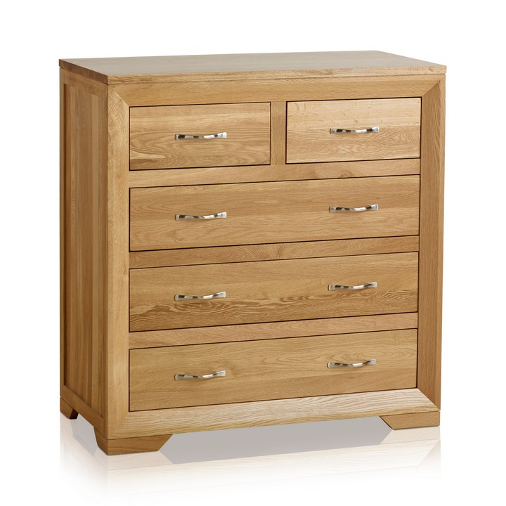 Lot 131  
            Marchington SR10 - Delivery or Collection 

                
OAK FURNITURELAND BEVEL NATURAL SOLID OAK 6 DRAWER CHEST - ORIGINAL RRP £579.99: ...