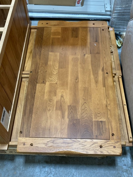 Lot 137  
            Marchington SR10 - Delivery or Collection 

                
OAK FURNITURELAND ORIGINAL RUSTIC SOLID OAK DOUBLE WARDROBE - ORIGINAL RRP £0.00:...