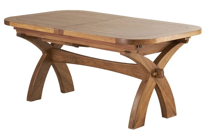 Lot 155  
            Marchington SR10 - Delivery or Collection 

                
OAK FURNITURELAND HERCULES EXTENDING DINING TABLE IN NATURAL SOLID OAK FINISH - O...