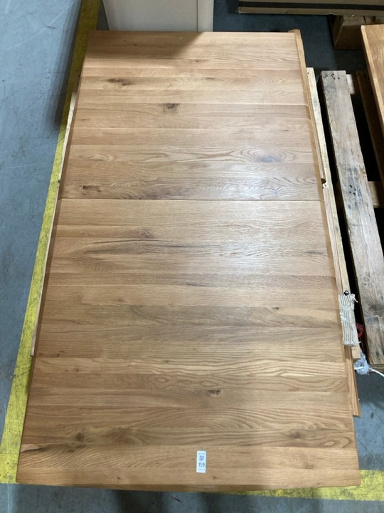 Lot 159  
            Marchington SR10 - Delivery or Collection 

                
OAK FURNITURELAND ROMSEY NATURAL SOLID OAK 4FT 3 EXTENDING DINING TABLE - ORIGINA...